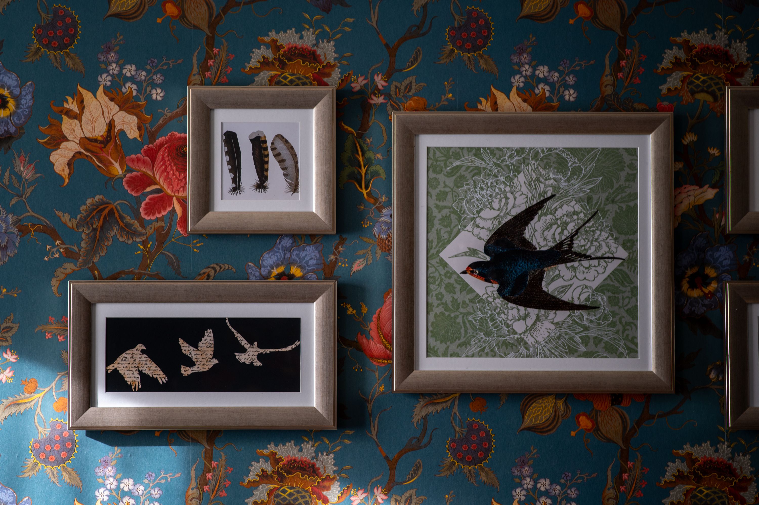 feature bedroom wall decoration of swallow