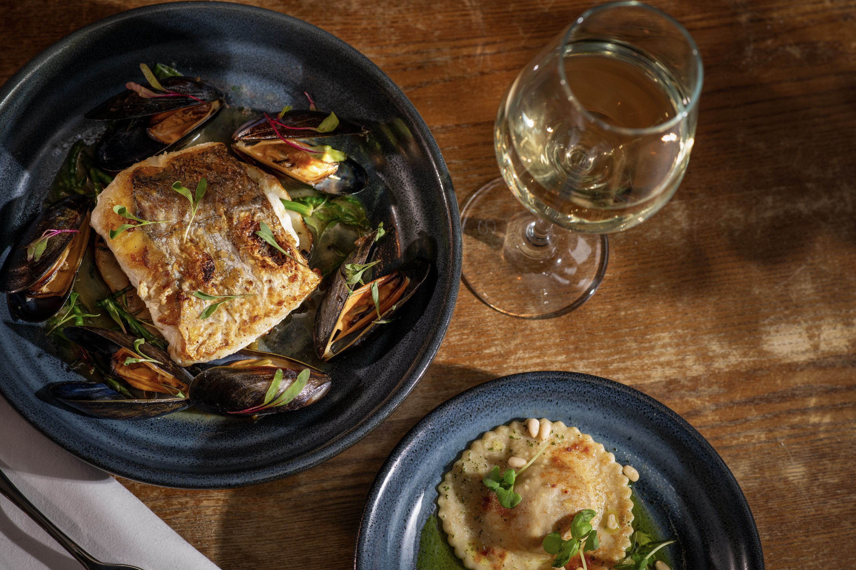 plates of food on a table